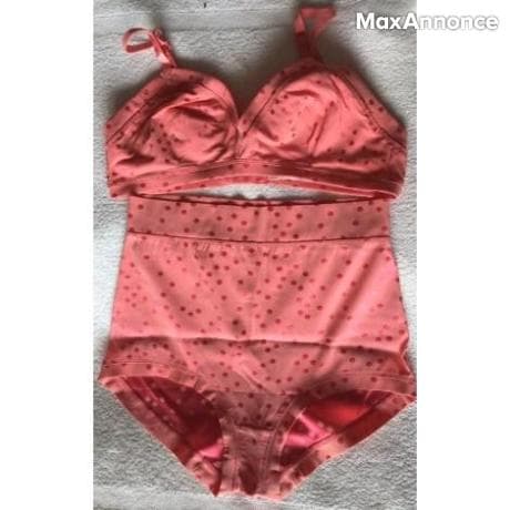 ENSEMBLE PARURE LINGERIE Eres  90  - État neuf