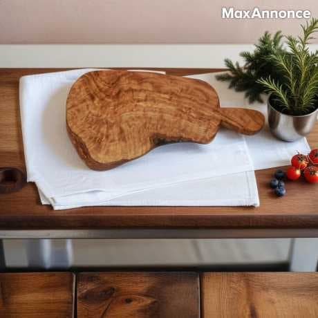 Planche  en bois d'olivier 100 % Fait main Neuf
