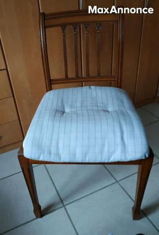 lot 6 chaises matelassées