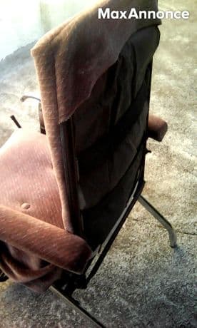 fauteuil relax en tissus gris