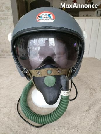 Casque pilote de collection 316 avec son masque.
