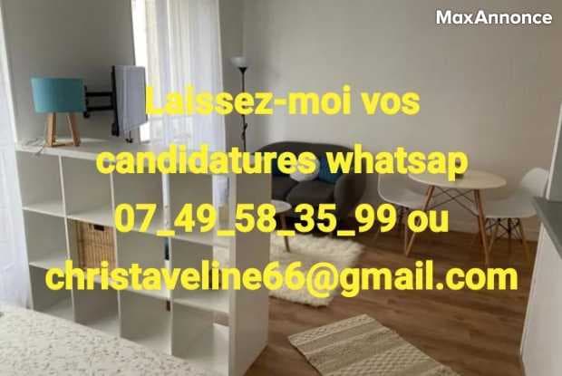 Studio meublé avec SDB privée 