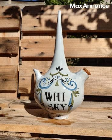 Bouteille à Whisky En Céramique Roger Capron
