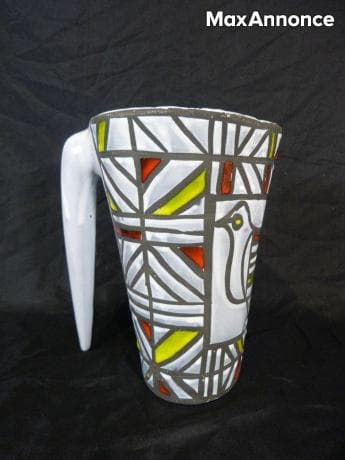 Pichet Décor Oiseau Roger Capron