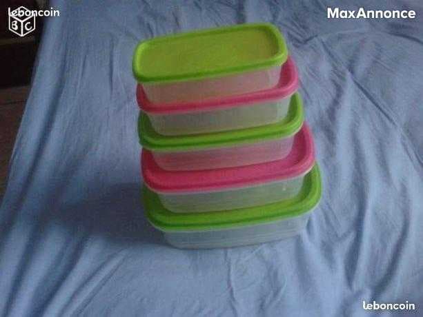  5 Boites  Tupperware de Conservation Alimentaire