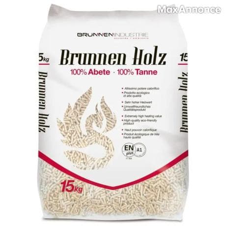 GRANULÉS DE BOIS/PELLETS BRUNNEN 70 Sacs 1050kg