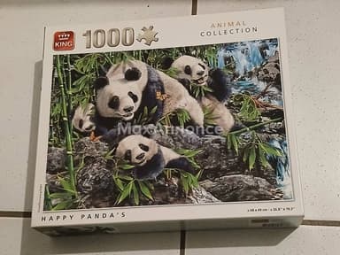 Puzzles panda très bon état complet 1000 pièces 