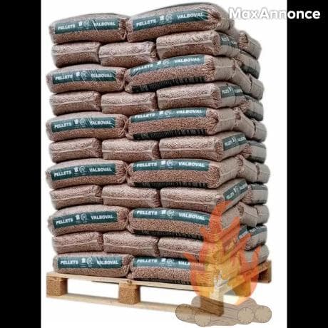 1 PALETTE GRANULÉS DE BOIS PREMIUM - 65 Sacs de 15kg