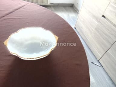 Coupe en verre opalin Anchor Hocking USA Modèle W658 G13