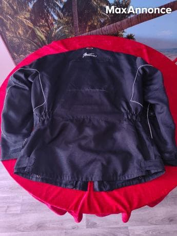 Blouson moto noir