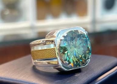 Silver Moissanite Ring