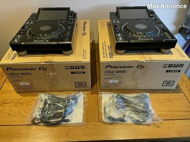 Pioneer CDJ-3000, Pioneer CDJ 2000NXS2, Pioneer DJM 900NXS2