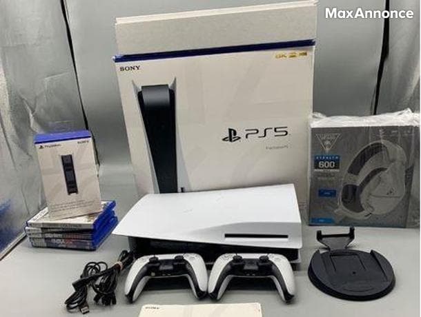 Disponible PS5 2 manettes +5 jeux