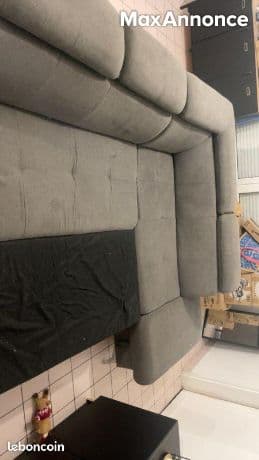 Canapé convertible 3 places velours design et confortable