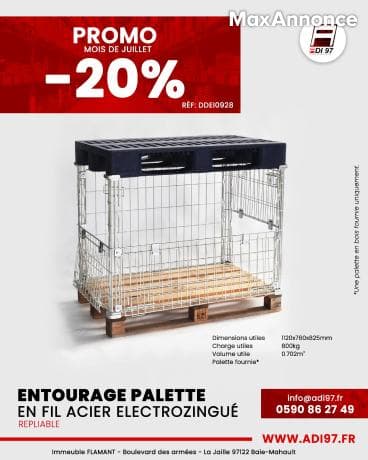 Caisse de stockage en acier électrozingué