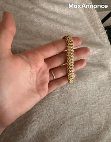 Bracelet en maille américaine or 18 carats