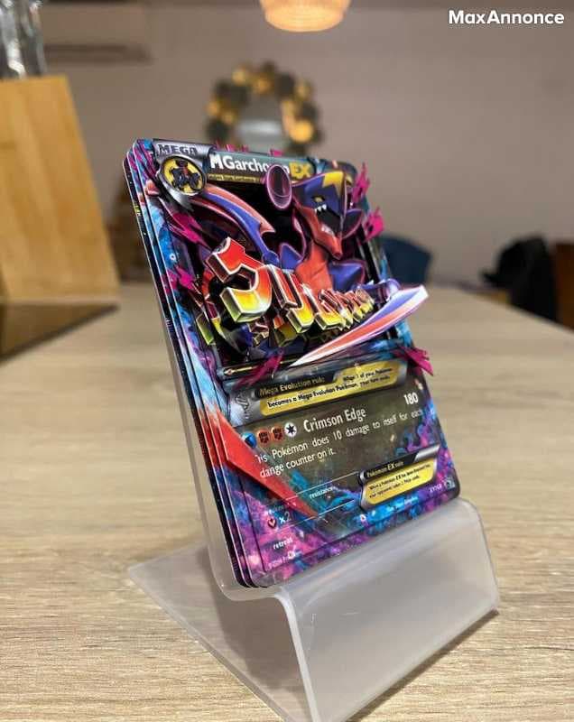 Carte 3D ShadowBox Pokemon M Garchomp Ex Black XY 168/211