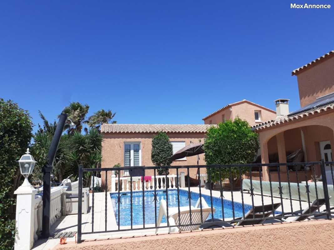 Bel. Villa Pyrénées Oriental Clim pisc. privé 10x4m au Calme