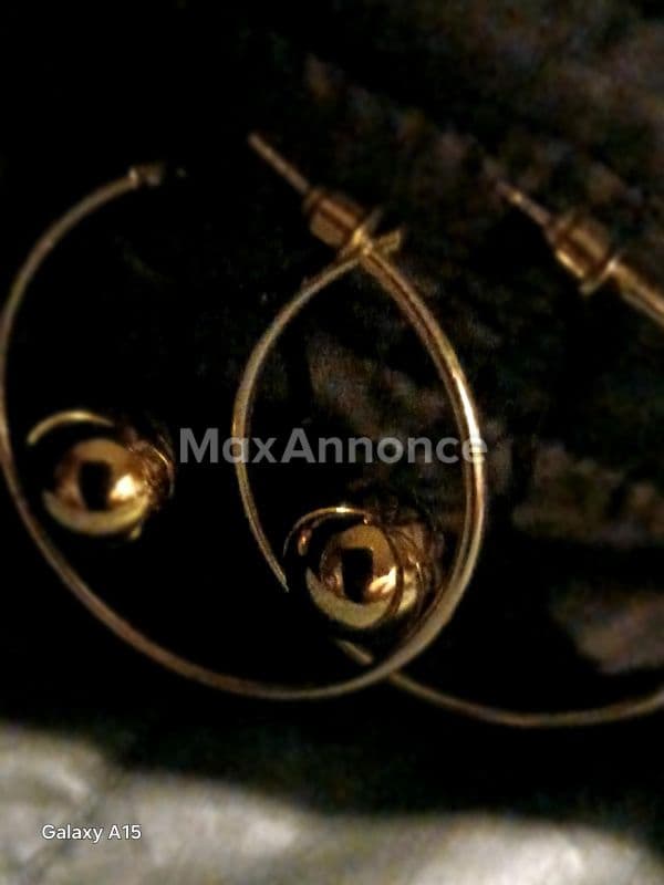 6 paia Orecchini gioielli14k