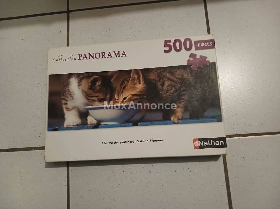 Puzzles chaton très bon état complet 500 pièces très bon éta
