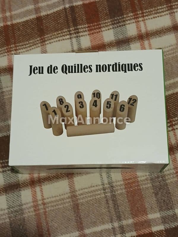 Jeux de quilles en bois très bon état complet 