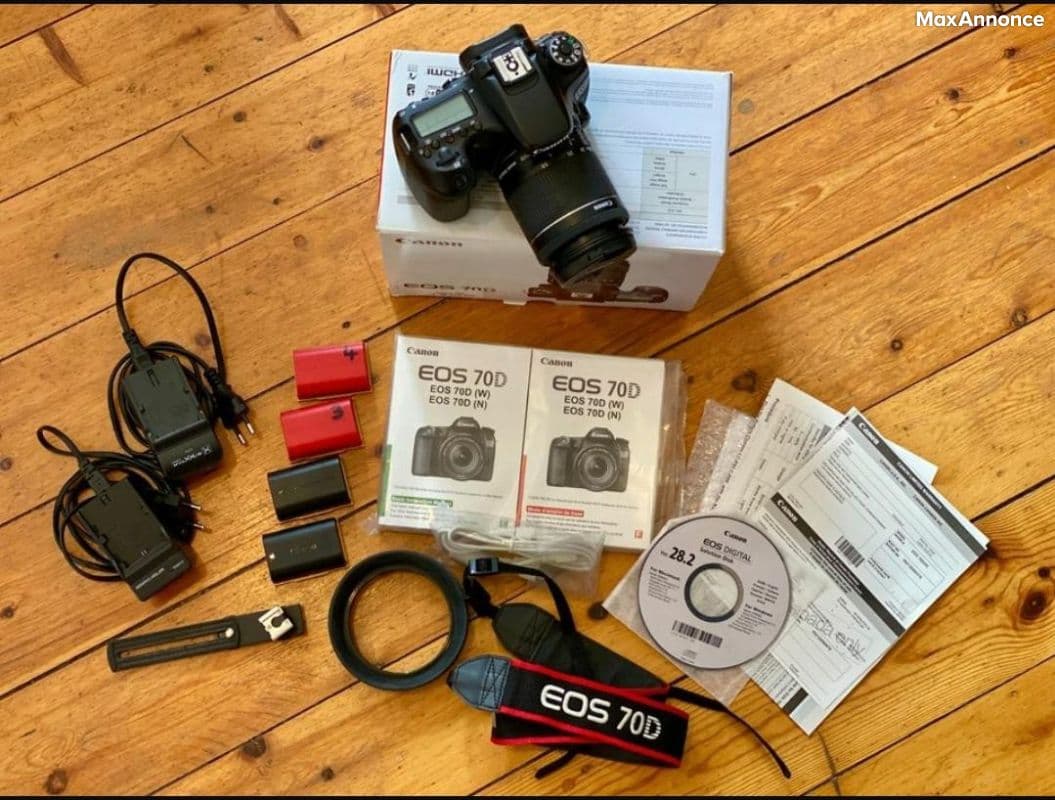 Canon EOS 70D +18-55mm IS + OVP 