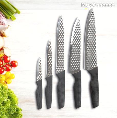 Harry Blackstone Airblade – Set 5 Couteaux de cuisine tranchant et