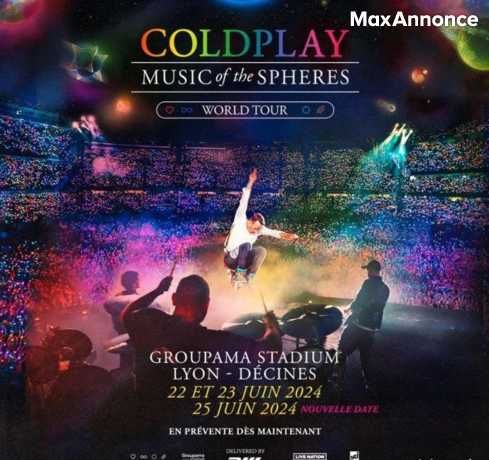 4 places pour Coldplay à Lyon