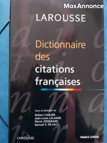 LAROUSSE Dictionnaire des citations françaises 